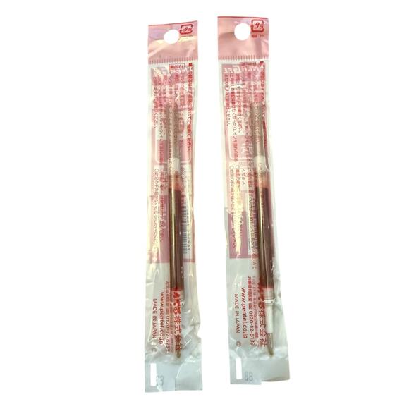 Pentel 2 Red EnerGel 0.7 Ballpoint Pen Refill LR7 XLR7-B - Picture 2 of 3